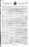 Madras Courier Thursday 09 February 1792 Page 1