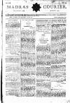Madras Courier Thursday 12 April 1792 Page 1