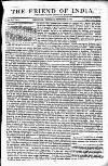 Friend of India and Statesman Thursday 02 September 1852 Page 1