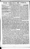 Friend of India and Statesman Thursday 15 December 1853 Page 1