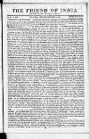 Friend of India and Statesman Thursday 22 December 1853 Page 1