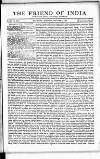 Friend of India and Statesman Thursday 12 January 1854 Page 1