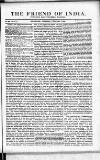 Friend of India and Statesman Thursday 02 February 1854 Page 1