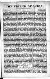 Friend of India and Statesman Thursday 24 August 1854 Page 1