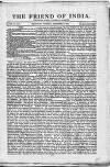 Friend of India and Statesman Thursday 21 September 1854 Page 1