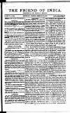 Friend of India and Statesman Thursday 21 February 1856 Page 1