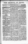 Friend of India and Statesman Thursday 07 May 1857 Page 1