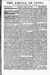 Friend of India and Statesman Thursday 02 July 1857 Page 1