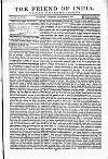 Friend of India and Statesman Thursday 10 September 1857 Page 1