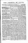 Friend of India and Statesman Thursday 19 November 1857 Page 1