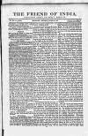 Friend of India and Statesman Thursday 25 March 1858 Page 1