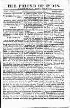 Friend of India and Statesman Thursday 23 February 1860 Page 1