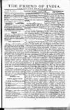 Friend of India and Statesman Thursday 15 March 1860 Page 1