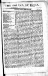 Friend of India and Statesman Thursday 13 February 1862 Page 1