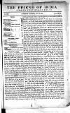Friend of India and Statesman Thursday 24 July 1862 Page 1