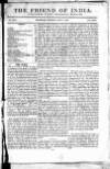 Friend of India and Statesman Thursday 07 May 1863 Page 1