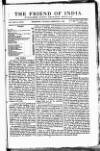 Friend of India and Statesman Thursday 08 February 1866 Page 1