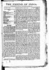 Friend of India and Statesman Thursday 24 May 1866 Page 1