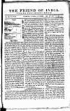 Friend of India and Statesman Thursday 01 November 1866 Page 1