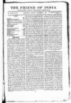 Friend of India and Statesman Thursday 13 December 1866 Page 1