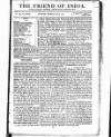 Friend of India and Statesman Thursday 06 July 1871 Page 1