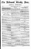 Richmond & Ripon Chronicle Saturday 07 July 1855 Page 1
