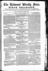 Richmond & Ripon Chronicle Saturday 03 November 1855 Page 1