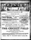Cricket Wednesday 10 May 1882 Page 1