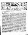 Cricket Thursday 13 July 1882 Page 1
