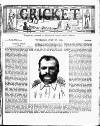 Cricket Thursday 27 July 1882 Page 1