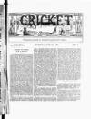 Cricket Thursday 21 June 1883 Page 3