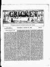 Cricket Thursday 30 August 1883 Page 3