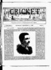 Cricket Thursday 13 September 1883 Page 3