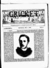 Cricket Thursday 01 May 1884 Page 1