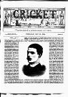 Cricket Thursday 29 May 1884 Page 1