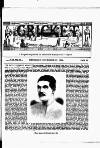 Cricket Thursday 27 November 1884 Page 1