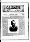 Cricket Thursday 27 May 1886 Page 1
