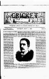 Cricket Thursday 01 July 1886 Page 1