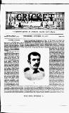 Cricket Thursday 27 October 1887 Page 1