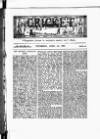 Cricket Thursday 24 April 1890 Page 1
