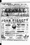 Cricket Thursday 28 March 1901 Page 1
