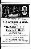 Cricket Saturday 07 June 1913 Page 1