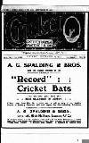 Cricket Saturday 13 September 1913 Page 1