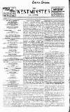 Westminster Gazette Thursday 02 October 1902 Page 1