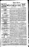 Westminster Gazette Saturday 10 January 1903 Page 1