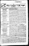 Westminster Gazette Thursday 19 September 1907 Page 1