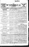 Westminster Gazette Thursday 02 January 1908 Page 1