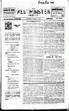 Westminster Gazette Saturday 11 January 1908 Page 1