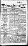 Westminster Gazette Friday 11 September 1908 Page 1