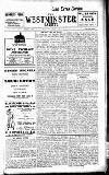 Westminster Gazette Thursday 15 July 1909 Page 1